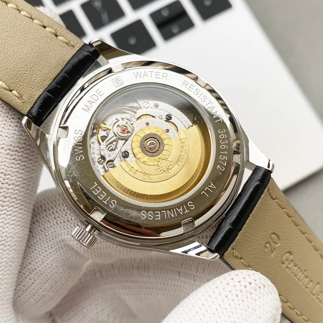 🔥🔥🔥The first new model of 2021 is Patek Philippe (Couple Watch 👫Upgraded True Moon Phase Function Watch Series), welcoming new members. The word is fashionable and high-end, using the unique Swiss ETA2824-2 special movement (zero repair), vibration frequency: 28800 oscillations per hour power reserve, sapphire glass, size 40x10mm for men and 32x10mm for women, with Patek Philippe original pin buckle and steel strap, with super waterproof function, perfect harmony, commemorative gift for couples, your first choice 💑! !